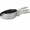 Koekenpan 28 cm marmeren coating zilver