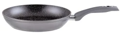 Koekenpan 28 cm marmeren coating zilver
