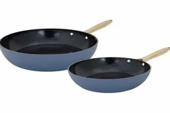 Koekenpannenset 2 delig Elegance blauw goud