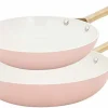 Koekenpannenset 2 delig Elegance roze goud