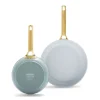 Koekenpannenset 2 delig Greenpan Padova Smokey Blue Gold