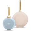 Koekenpannenset 2 delig Greenpan Padova Blush Light Blue Gold