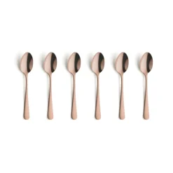 Koffielepels set van 6 Austin Vintage koper Amefa