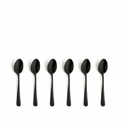 Koffielepels set van 6 Austin Vintage zwart Amefa