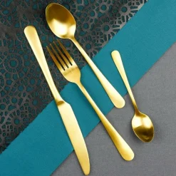 Koffielepels set van 6 Austin Vintage goud Amefa