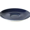 Koffie schotel 13,5 cm blauw Bart Maastricht Porselein Colour Cafe
