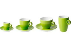 Koffie schotel 13,5 cm groen Bart Maastricht Porselein Colour Cafe