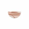 Kom 15 cm bruin/roze Twirl