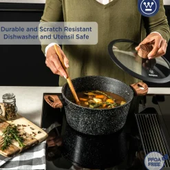 Kookpan 24 cm Black Marble Wood Westinghouse