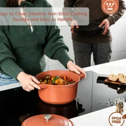 Kookpan 28 cm Rood Performance Series Inductie Westinghouse