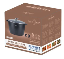 Kookpan marmeren coating 24 cm