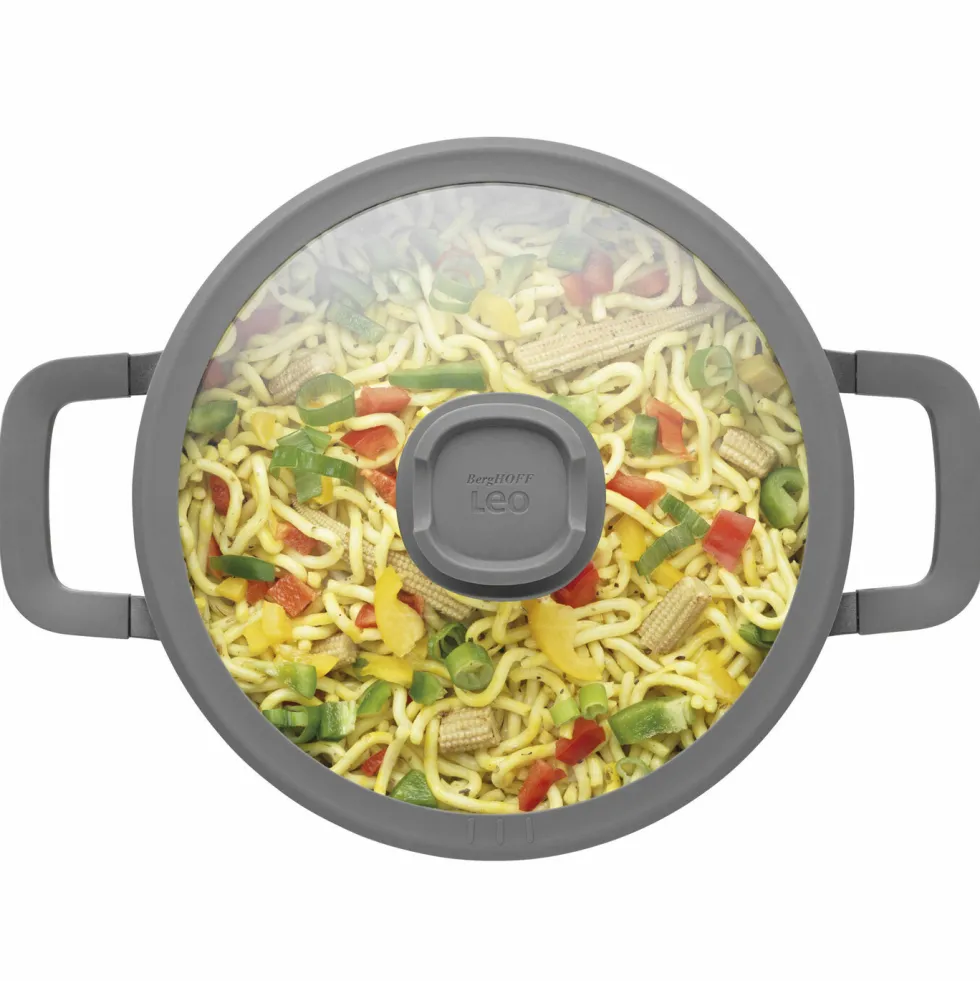 Kookpan met Deksel 24 cm Stone+ LEO RECYCLED Downdraft