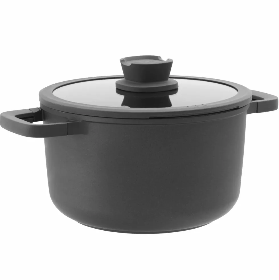 Kookpan met Deksel 24 cm Stone+ LEO RECYCLED Downdraft