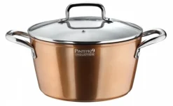 Kookpan met glazen deksel 24 cm Pinti Materic