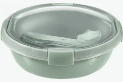 Lunchbox met bestek rond 1 L groen Smart to go eco Curver