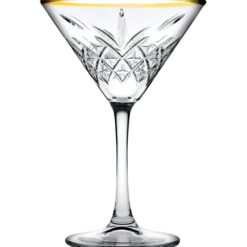 Martini cocktailglas 23 cl Timeless Pasabahce gouden rand