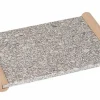 Medical Stone tray met houten greep 30,5 x 20 cm