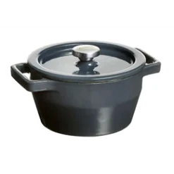 Mini braadpan gietijzer 10 cm grijs Slowcook