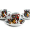Mokkakopjes met schotels set 6 Josien Broeren