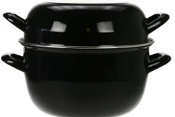 Mosselpan zwart 24cm
