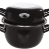 Mosselpan zwart 1,2 kg - 18 cm