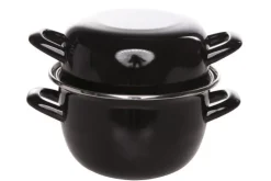 Mosselpan zwart 1,2 kg - 18 cm