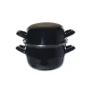 Mosselpan zwart 1,7 liter - 16 cm