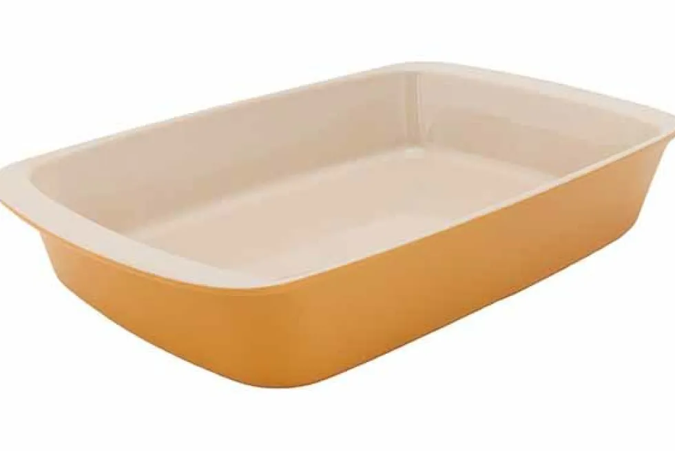Ovenschaal 34 cm x 5,8 cm geel Fontestic