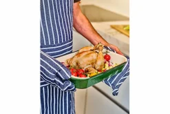Ovenschotel 35,5x23,5x6 Castard gietijzer glans groen