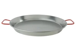 Paellapan 40 cm gepolierd staal