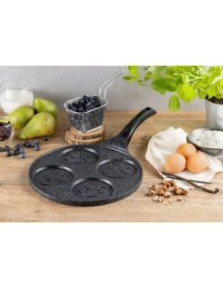 Pannenkoekenpan Keramische Coating 26 cm 4 Kops Smiley Edënbërg Stonetec Line