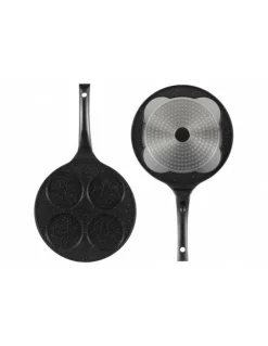 Pannenkoekenpan Keramische Coating 26 cm 4 Kops Smiley Edënbërg Stonetec Line