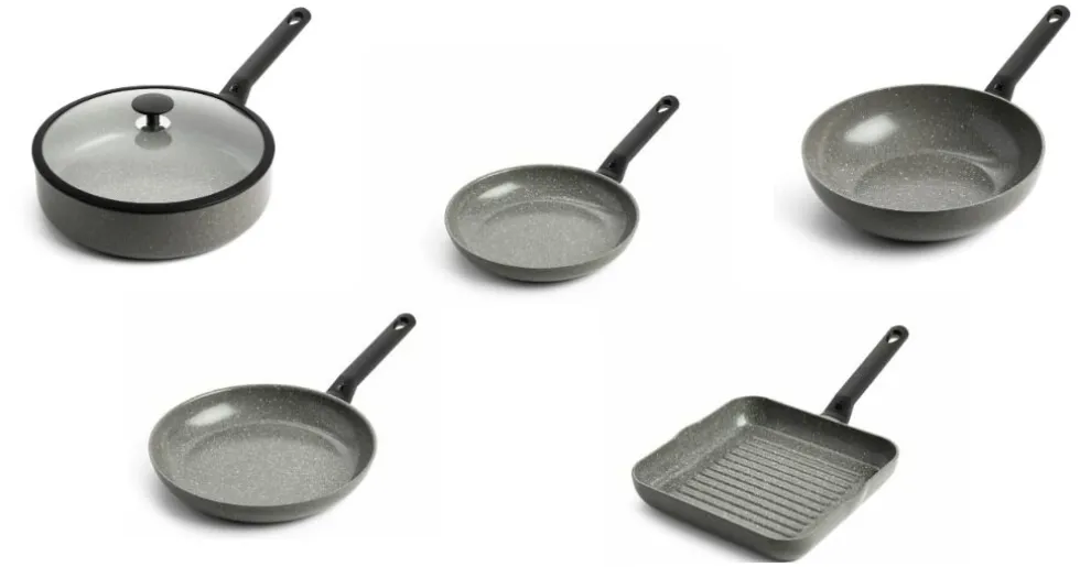 Pannenset BK Granite 6-delig