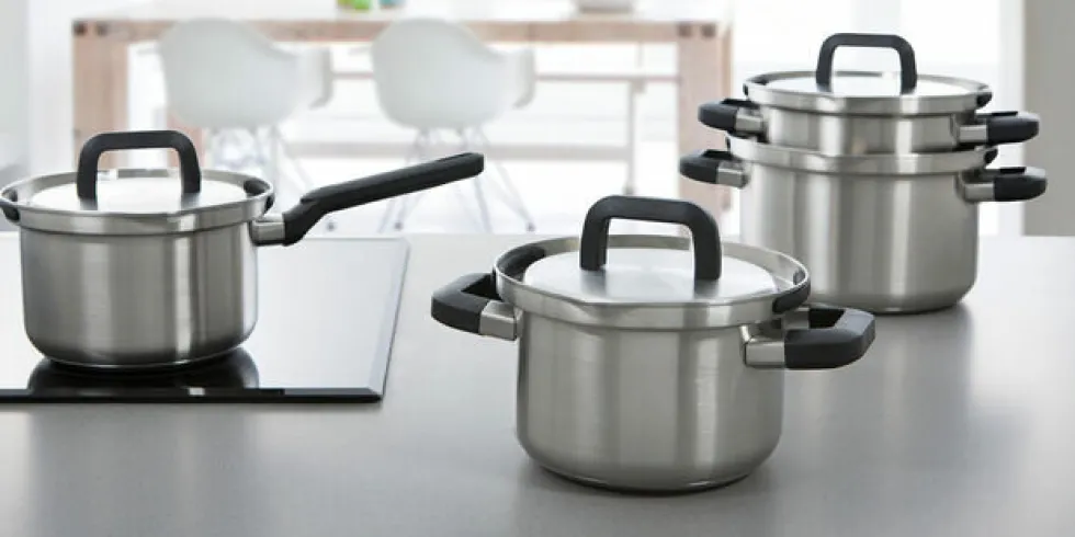 Pannenset 8-delig BK Flow Cool RVS