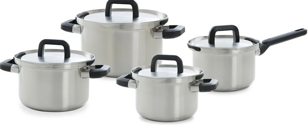 Pannenset 8-delig BK Flow Cool RVS