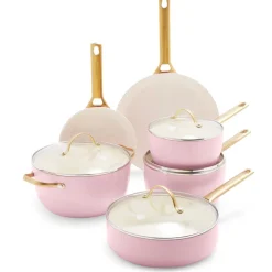 Pannenset 10 delig Greenpan Padova Blush Pink Gold