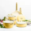 Pannenset 10 delig Greenpan Padova Blush Yellow Gold