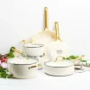 Pannenset 10 delig Greenpan Padova Cream Gold