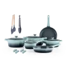 Pannenset keramische coating 17-delig Creuset Olive Green