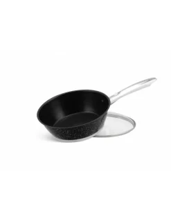 Pannenset Luxe 12-Delig RVS Sandwichbodem Black Line Edënbërg