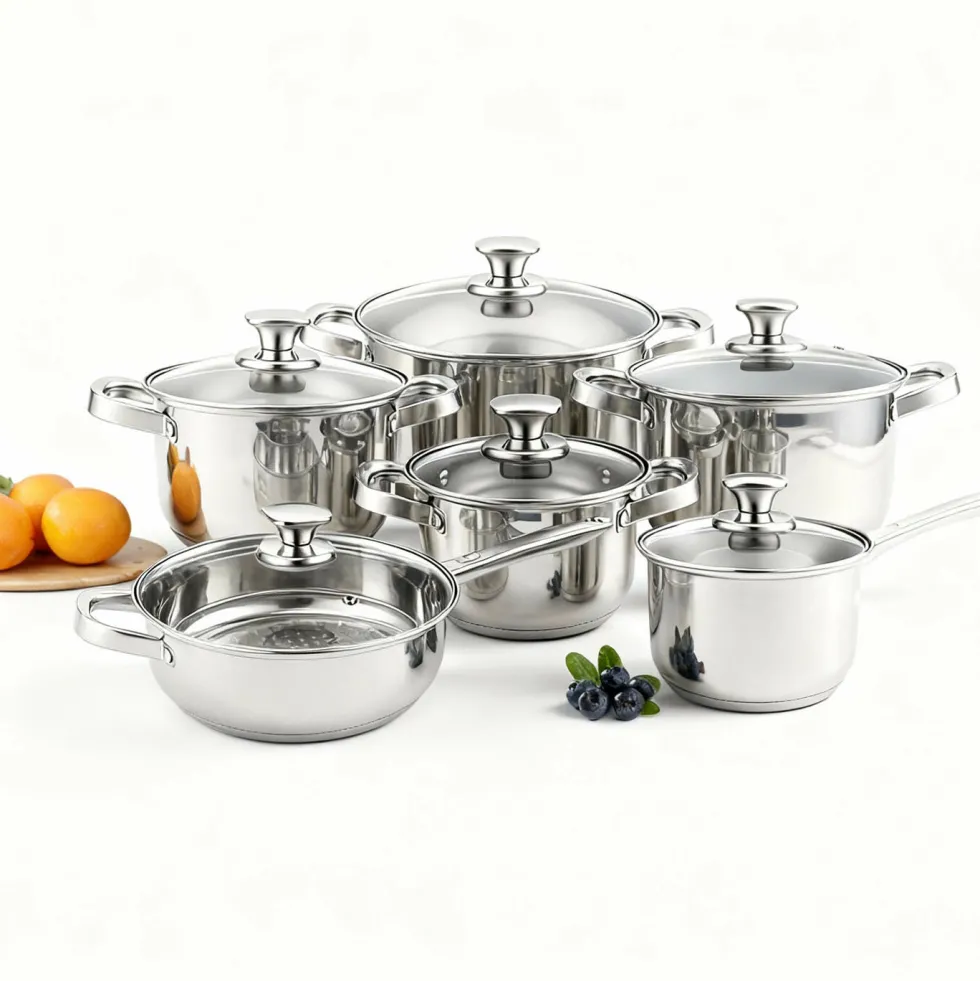 Pannenset RVS 12-delig