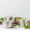 Pannenset RVS 8-delig Greenpan Padova 3-Ply uncoated