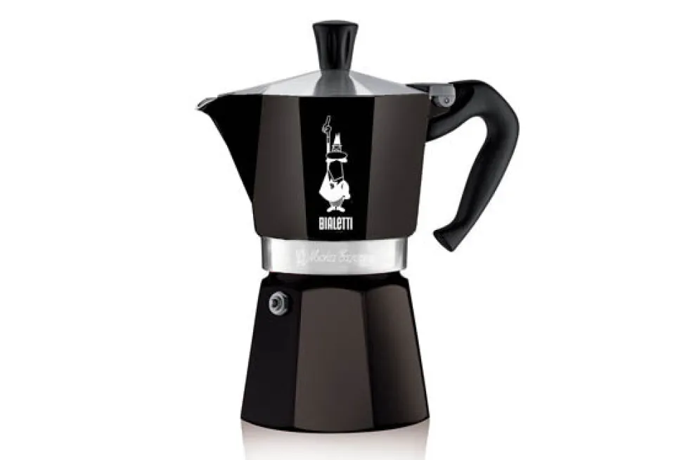 Percolator Moka Express Bialetti zwart 6-kops