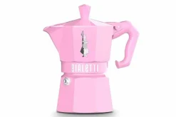 Percolator Moka Express Bialetti roze 3-kops