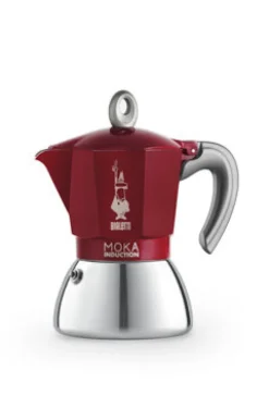 Percolator Moka Induction Bialetti rood 4-kops