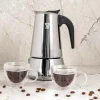 Percolator set 3 delig 6-kops met 2 glazen Omagio Steel