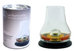 Peugeot whisky degustatie set glas met koelelement