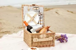 Picknickmand 2 personen bruin 30 cm incl koeltas