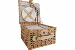 Picknickmand 2 personen bruin 30 cm incl koeltas