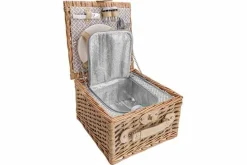 Picknickmand 2 personen bruin 30 cm incl koeltas